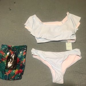 Light blue Cupshe bikini